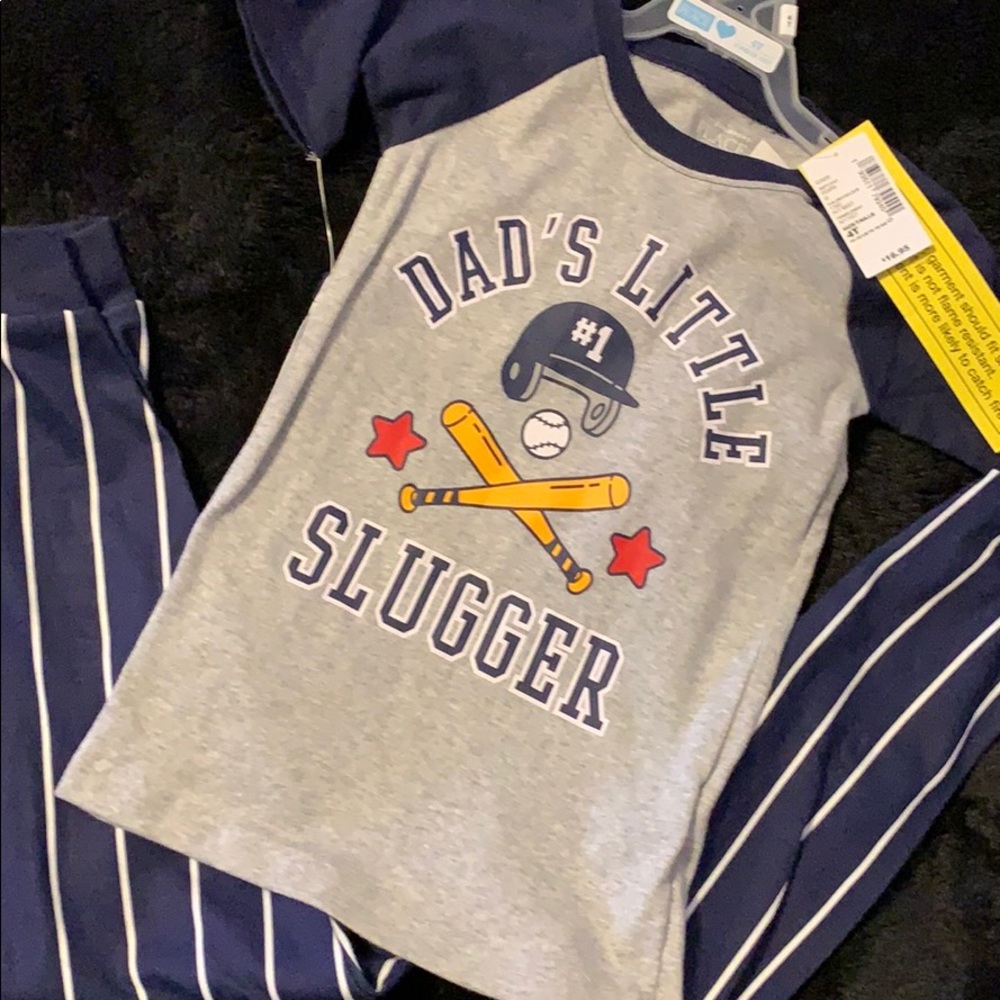 Children’s Place 💯% Cotton Pajama Set 💙🤍⚾️
